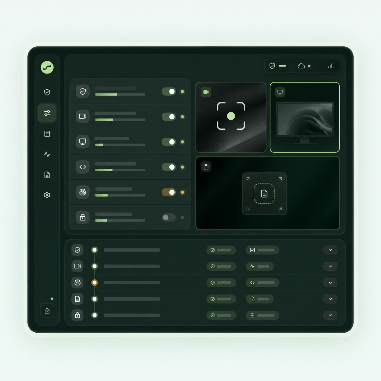 Remote policy engine and evidence console illustration